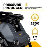 2,300 PSI 1.7 GPM Electric Pressure Washer with Powerease Motor and AR Axial Pump - P2314EN BE Power Equipment