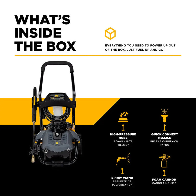 2,300 PSI 1.7 GPM Electric Pressure Washer with Powerease Motor and AR Axial Pump - P2314EN BE Power Equipment
