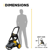 2,300 PSI 1.7 GPM Electric Pressure Washer with Powerease Motor and AR Axial Pump - P2314EN BE Power Equipment