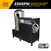 2,300 PSI 4.0 GPM Hot Water Electric Pressure Washer with 6.0 HP Baldor Motor and General Triplex Pump- 64HD BE Power Equipment