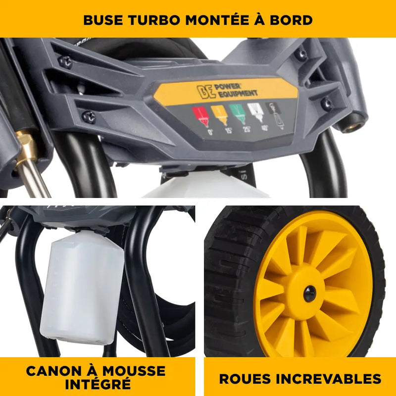 2,700 PSI 1.3 GPM Electric Pressure Washer with AR Axial Pump - P2713EN BE Power Equipment