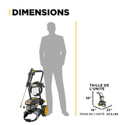 2,700 PSI 1.3 GPM Electric Pressure Washer with AR Axial Pump - P2713EN BE Power Equipment