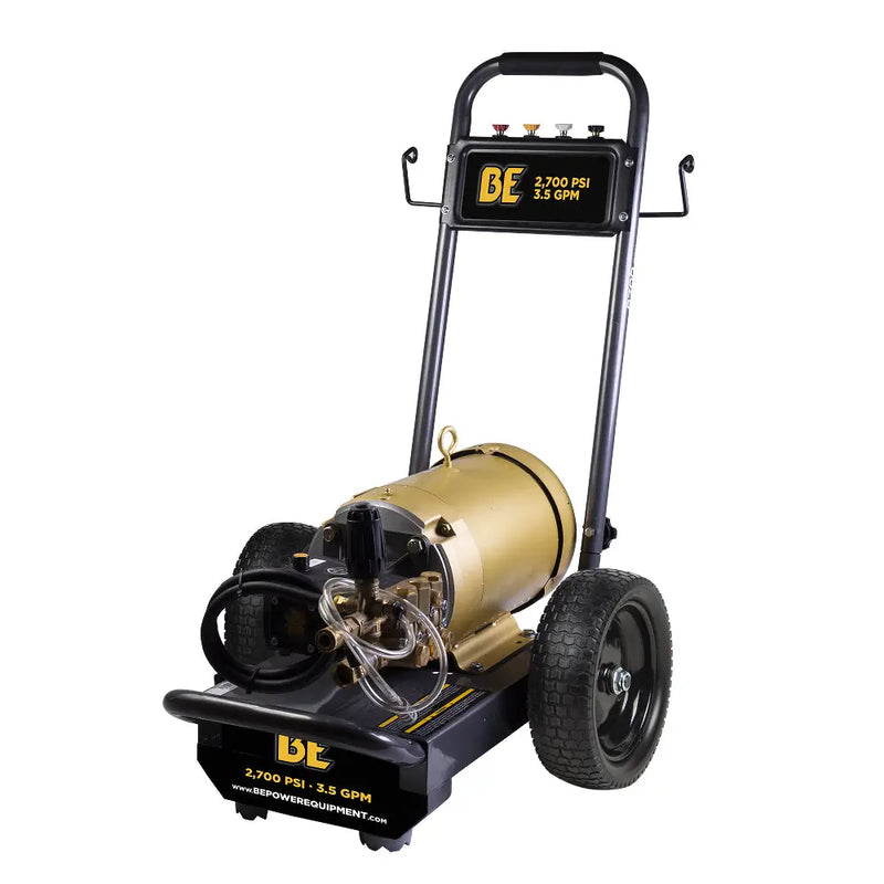 2,700 PSI 3.5 GPM 7.5 HP Electric Pressure Washer with Baldor Motor and CP Triplex Pump - B2775E3AHE BE Power Equipment