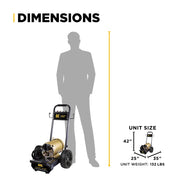 2,700 PSI 3.5 GPM 7.5 HP Electric Pressure Washer with Baldor Motor and CP Triplex Pump - B2775E3AHE BE Power Equipment