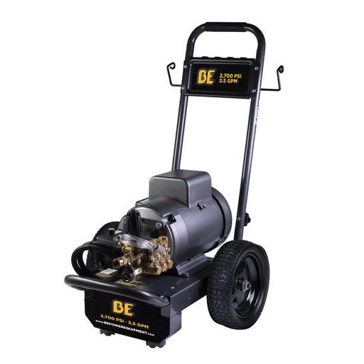 2,700 PSI 3.5 GPM 7.5 HP Electric Pressure Washer with Baldor Motor and CP Triplex Pump - B2775EA BE Power Equipment