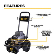 2,700 PSI 3.5 GPM 7.5 HP Electric Pressure Washer with Baldor Motor and CP Triplex Pump - B2775EA BE Power Equipment