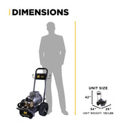 2,700 PSI 3.5 GPM 7.5 HP Electric Pressure Washer with Baldor Motor and CP Triplex Pump - B2775EA BE Power Equipment
