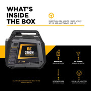 2,800 Watt Digital Inverter Generator - BE2800I BE Power Equipment