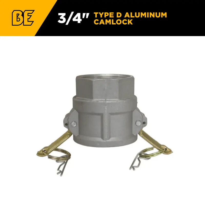 3/4 " Type D Aluminum Camlock BE Power Equipment