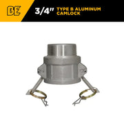 3/4" Type B Aluminum Camlock BE Power Equipment