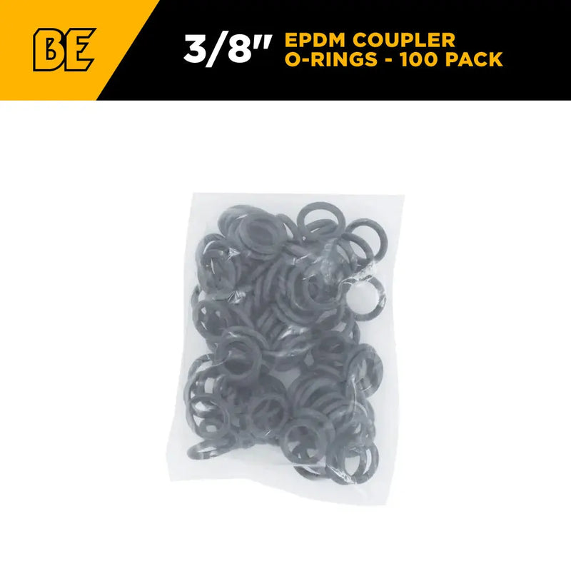 3/8" EPDM Coupler O-Rings - 100 Pack BE Power Equipment