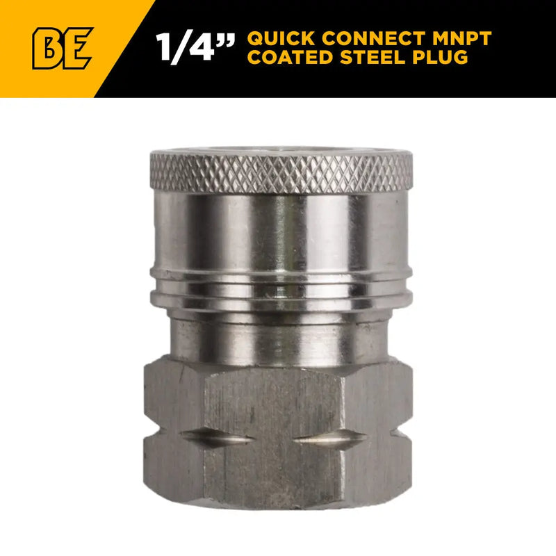 3/8" FNPT 6,000PSI Quick Connect Stainless Steel Coupler BE Power Equipment