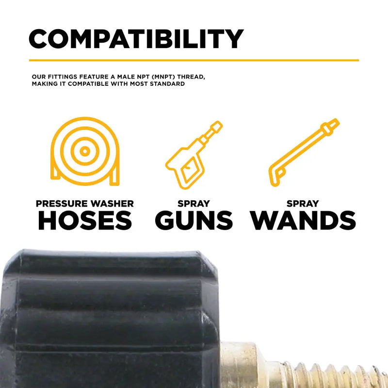 3/8" Female M22 MNPT Adapter Fitting BE Power Equipment