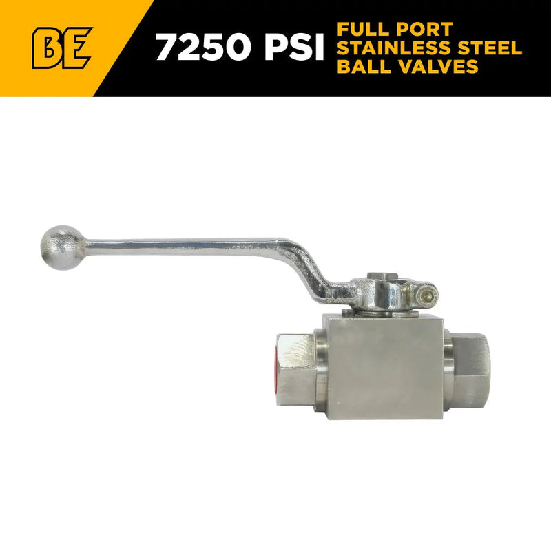 3/8" Female NPT Stainless Steel Ball Valve Kit BE Power Equipment