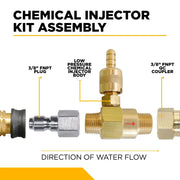 3/8" Low Pressure Chemical Injector BE Power Equipment