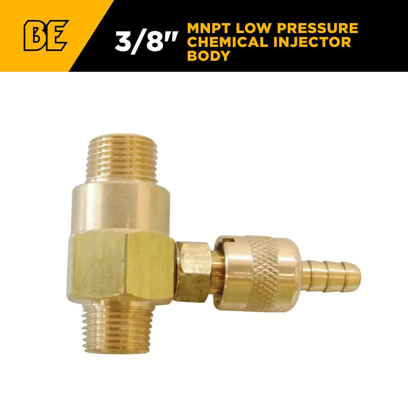 3/8" MNPT Low Pressure Chemical Injector Body BE Power Equipment