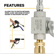 3/8" Quick Connect Ball Valve Kit BE Power Equipment