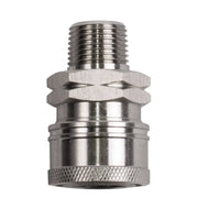 3/8" Quick Connect MNPT Stainless Steel Coupler BE Power Equipment