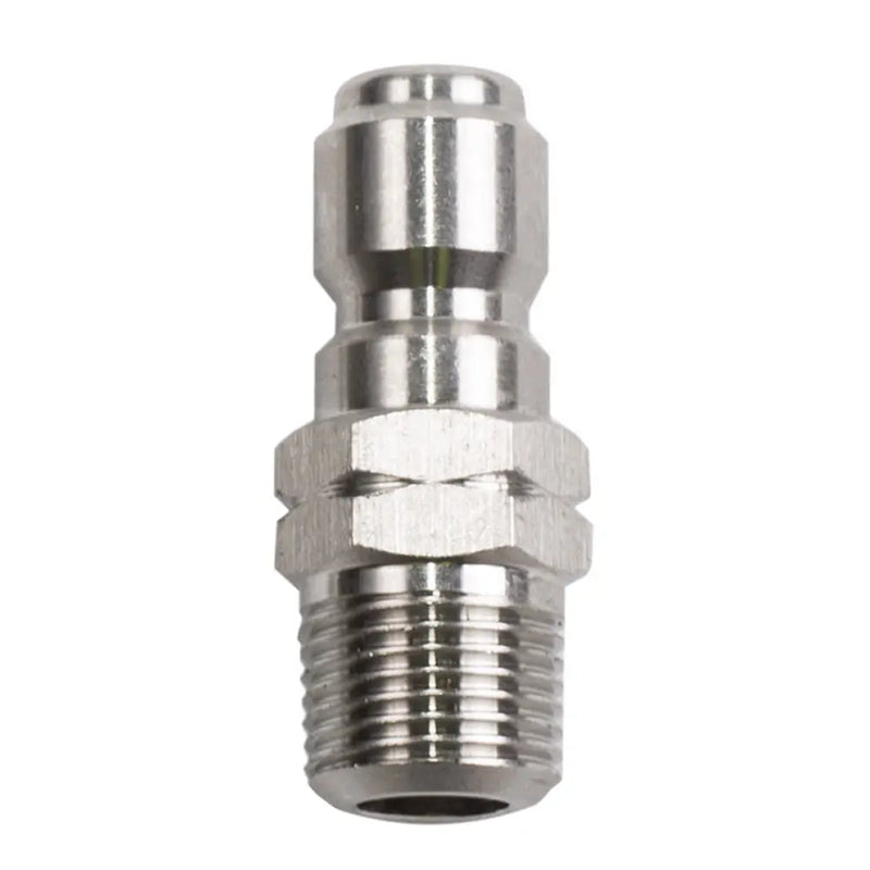 3/8" Quick Connect MNPT Stainless Steel Plug BE Power Equipment