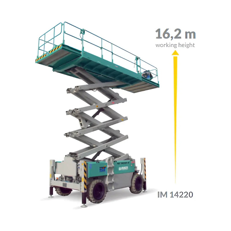 IMER 1128715 IM 8756 RT E | Rough Terrain Electric Scissor Lift | 62 ft Working Height IMER