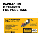 3.0 Quick Connect Pressure Washer Nozzle Set with Holder & Clip 0°, 15°, 40°, & Soaper BE Power Equipment