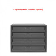 Durham Easy Glide Slide Rack With 4 Sliding Drawer Racks For Use With Large Compartment Boxes, Steel