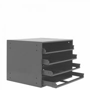 Durham Easy Glide Slide Rack With 4 Sliding Drawer Racks For Use With Large Compartment Boxes, Steel