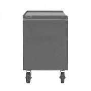 Durham Mobile Bench Cabinet With 6" X 2" Phenolic Bolt-On Casters, (2) Rigid And (2) Swivel