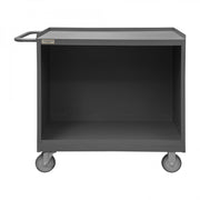Durham Mobile Bench Cabinet With 5" X 1-1/4" Polyurethane Casters, (2) Rigid And (2) Swivel, No Doors