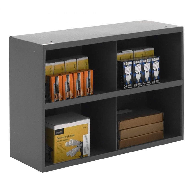 Durham 12" Deep, 4 Opening Bin, Gray