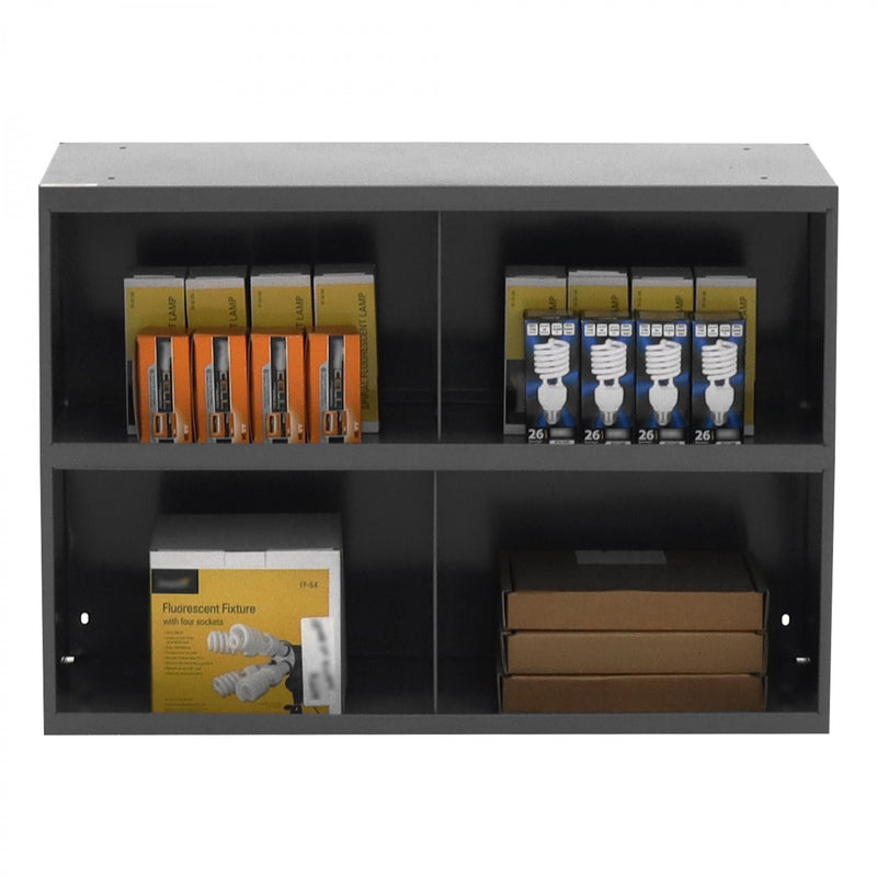 Durham 12" Deep, 4 Opening Bin, Gray