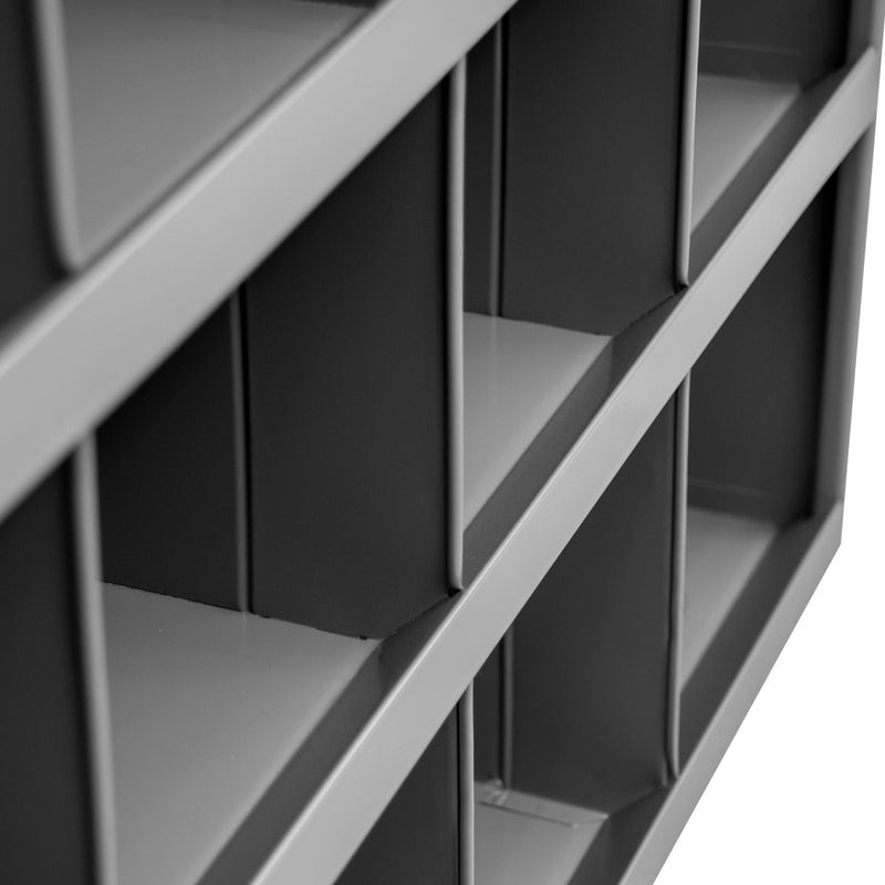 Durham 12" Deep, 12 Opening Bin, Gray