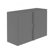 Durham 12″ Deep Cabinet, 1 Shelf, 4 Sections, 33-7/8 X 12-1/2 X 23-7/8, Gray