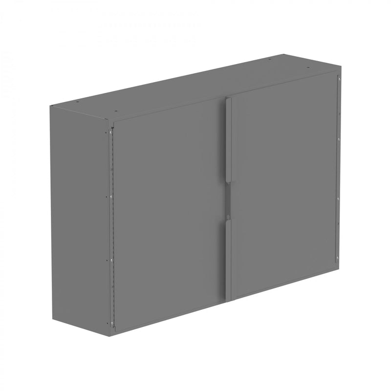 Durham 12″ Deep Cabinet, 1 Shelf, 4 Sections, 33-13/16  X 12-3/8 X 24, Gray