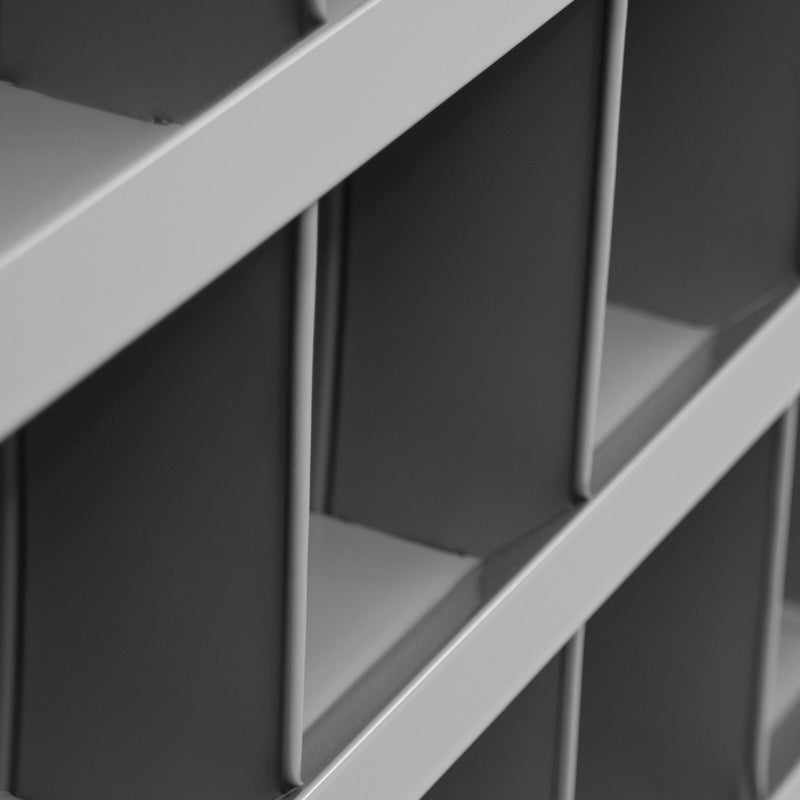 Durham 12" Deep, 36 Opening Bin, Gray