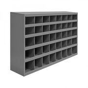 Durham 9" Deep, 40 Opening Bin, Gray