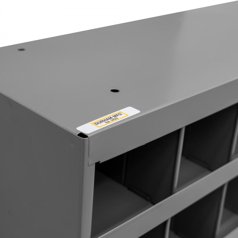 Durham 9" Deep, 72 Opening Bin, Gray