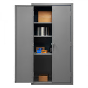 Durham Heavy Duty Cabinet, 14 Gauge, 36 x 24 x 84, 3 Adjustable Shelves, Flush Doors, Lockable
