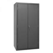 Durham Heavy Duty Cabinet, 14 Gauge, 36 x 24 x 72, 3 Adjustable Shelves, 102 Yellow Bins