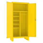 Durham Heavy Duty Spill Control Cabinet With Wardrobe/Broom Storage, Lockable