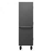Durham Mobile Cabinet, 14 Gauge, 36 x 24 x 81, 4 Adjustable Shelves, Flush Doors