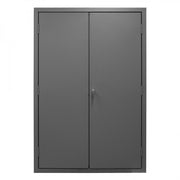 Durham Heavy Duty Cabinet, 14 Gauge, 48 x 24 x 72, 186 Yellow Bins, Flush Doors with Louvered Panel