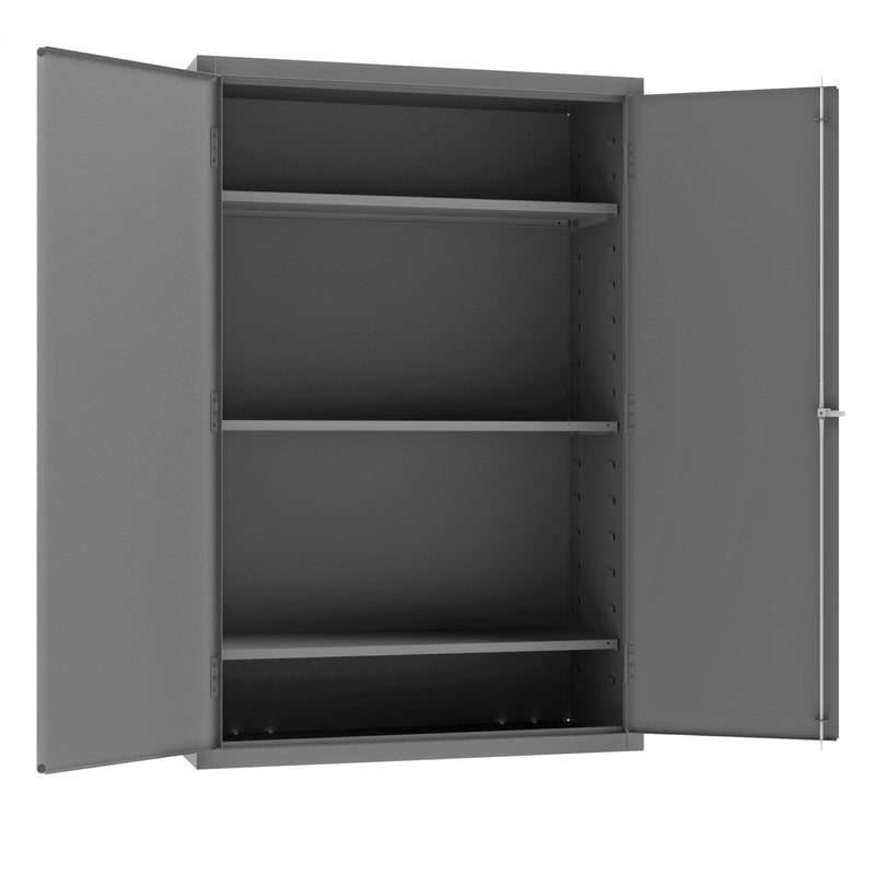 Durham Heavy Duty Cabinet, 14 Gauge, 48 x 24 x 72, 3 Adjustable Shelves, Flush Doors, Lockable