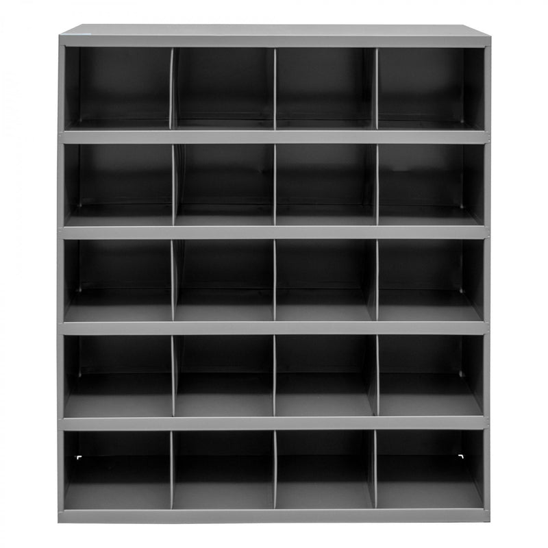 Durham 12" Deep, 20 Opening Bin, Gray