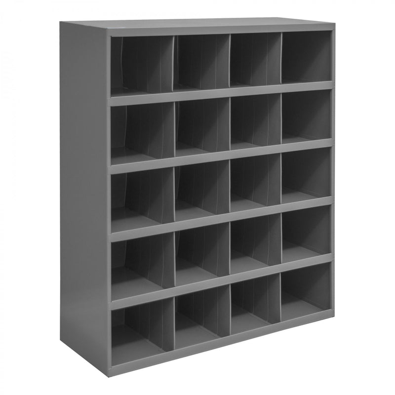 Durham 12" Deep, 20 Opening Bin, Gray