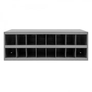 Durham 12" Deep, 16 Opening Bin, Gray