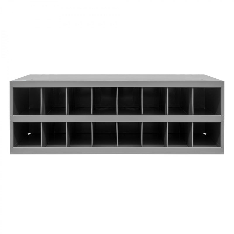 Durham 12" Deep, 16 Opening Bin, Gray