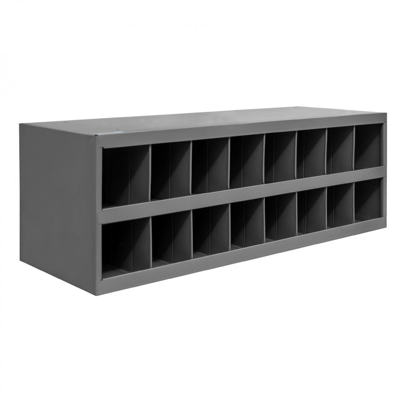 Durham 12" Deep, 16 Opening Bin, Gray
