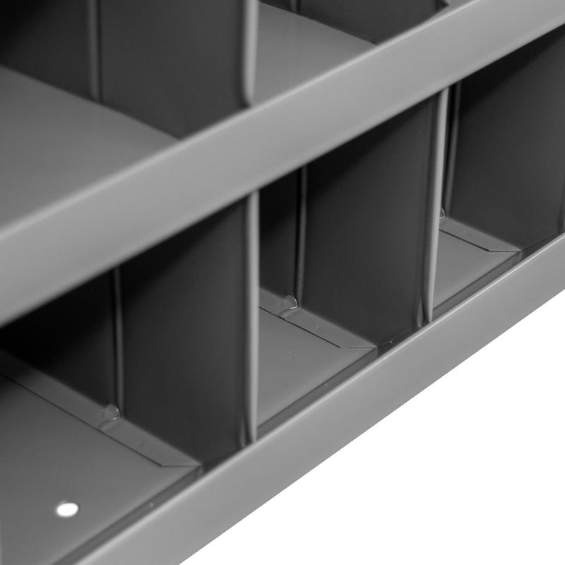 Durham 12" Deep, 16 Opening Bin, Gray