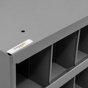 Durham 12" Deep, 16 Opening Bin, Gray